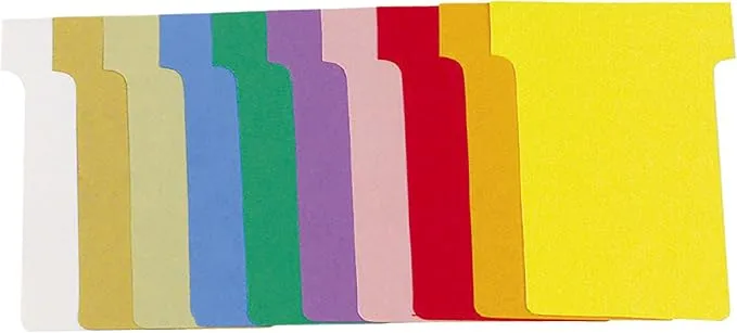 Exacompta 57745E - Divisores de Papel Multicolor (160 g/m²), Pack de 10