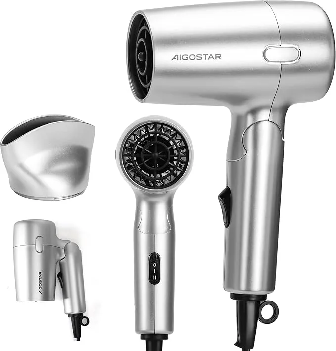 Aigostar Secador de Pelo Viaje 1200W