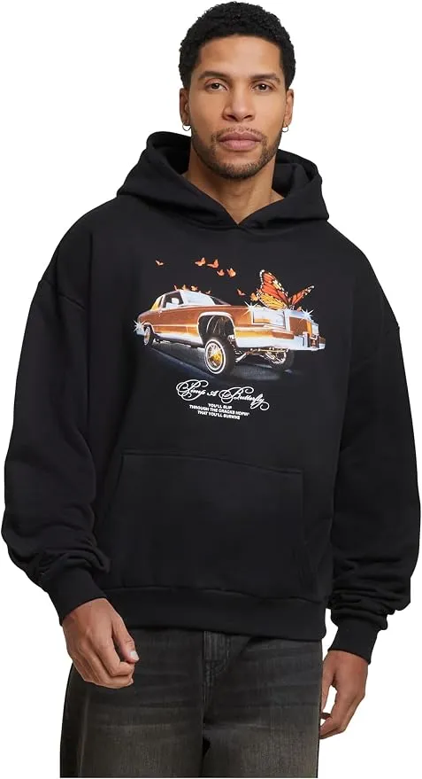 Mister Tee Sudadera Clásica para Hombre en Negro