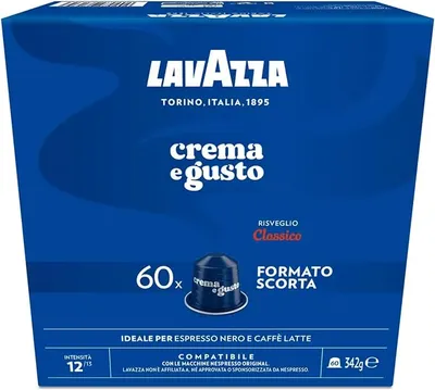 Lavazza Crema e Gusto Risveglio Classico, 60 Cápsulas de Aluminio