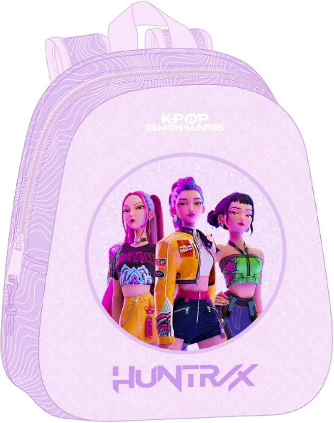 Mochila Escolar Safta K-POP Demon Hunters Diseño 3D para Niños
