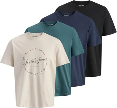 Pack de 4 Camisetas para Hombre - JACK & JONES