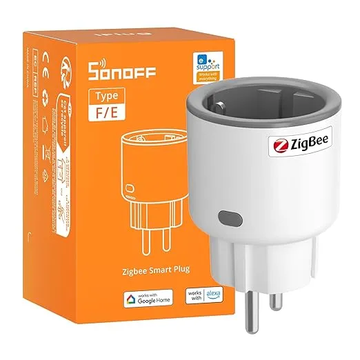 SONOFF S60ZBTPF Enchufe Inteligente Zigbee con Monitorización de Consumo