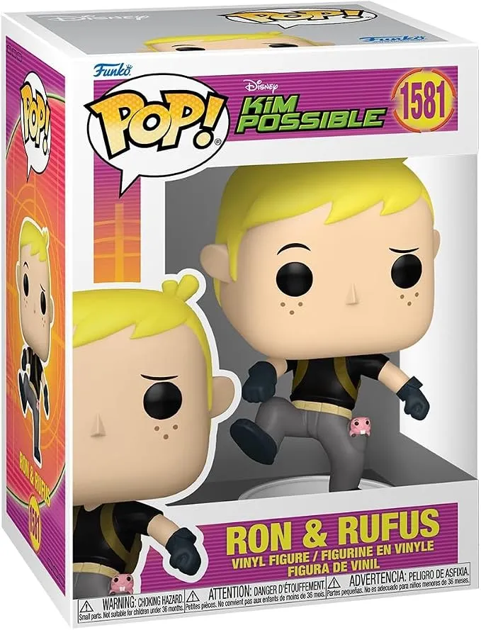 Funko Pop! Disney: Kim Possible - Ron Stoppable with Rufus