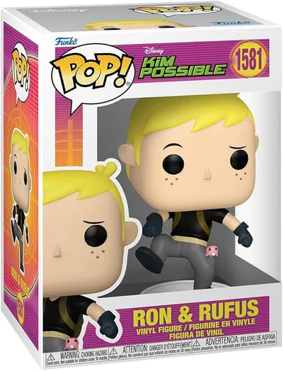 Funko Pop! Disney: Kim Possible - Ron Stoppable with Rufus