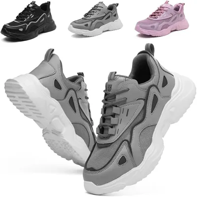 Zapatos de Seguridad para Mujer Ligero Calzado de Seguridad Puntera de Acero