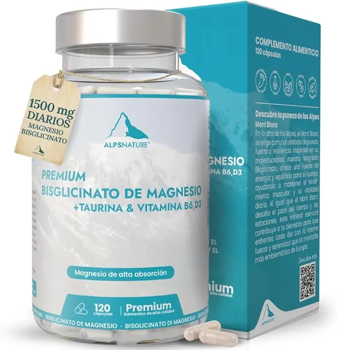 Magnesio Bisglicinato 120 cápsulas