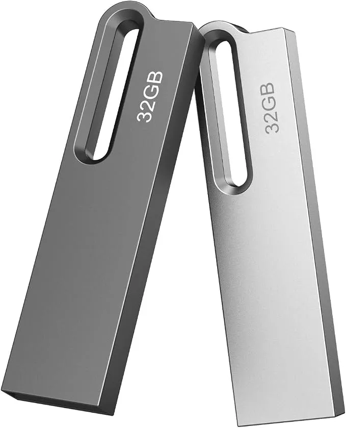 Pack 2 Memorias USB 32GB Resistentes al Agua y Golpes