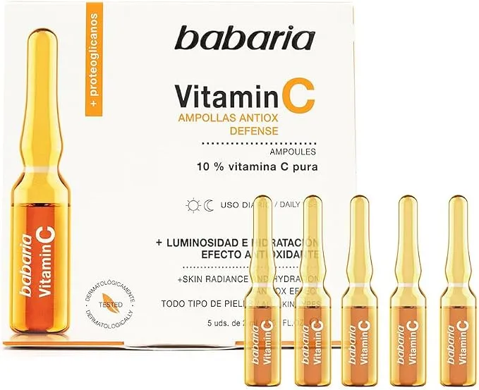 Babaria Ampollas Faciales con Vitamina C para Iluminar el Rostro