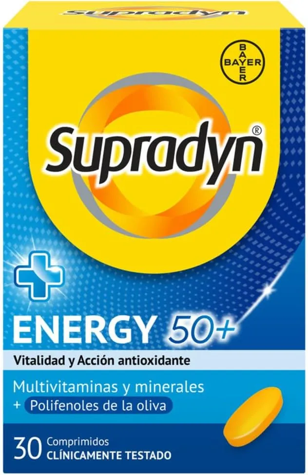 Supradyn Energy 50+ 30 Comprimidos: Vitalidad y Energía para Mayores de 50 Años