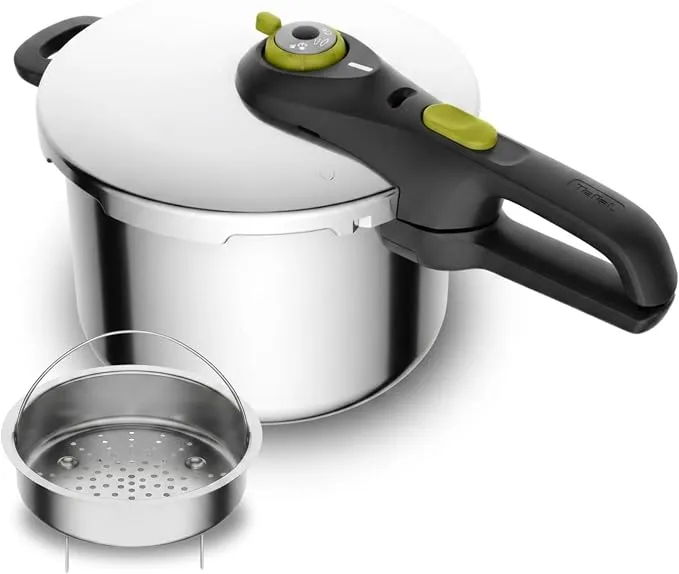 Olla a Presión Tefal Secure 5 Neo 6L con Cestillo Vapor