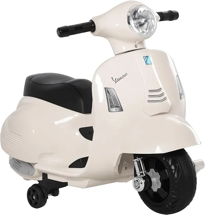 Moto Eléctrica Infantil HOMCOM 4 Ruedas con Luces