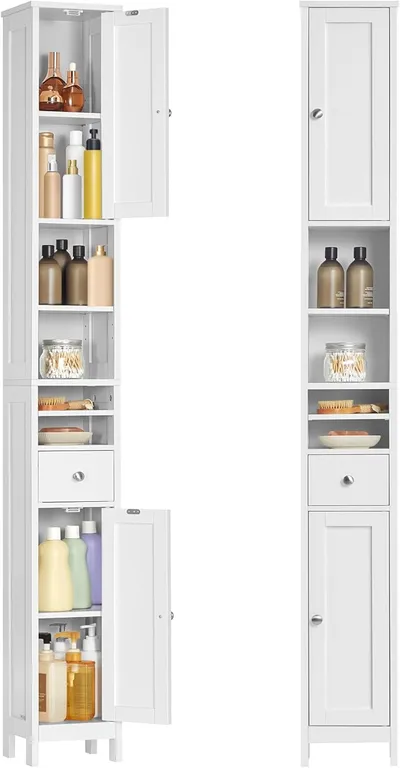 Armario alto para baño VASAGLE BBC765W01