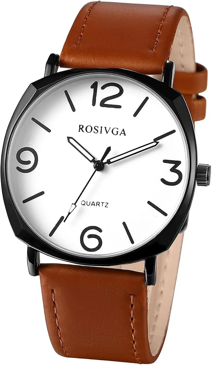 Reloj Analógico OIDEA para Hombre con Correa de PU - Elegancia Casual y Negocios