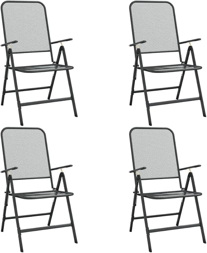 Pack de 4 sillas plegables para jardÃn vidaXL