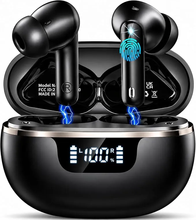 Auriculares Inalámbricos Bluetooth 5.4 HiFi Estéreo con 48H de Autonomía
