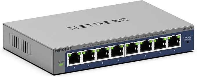 NETGEAR GS108E 8 Puertos