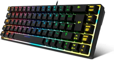 KROM Kalista Teclado Gaming Membrana RGB Rainbow 62% Español