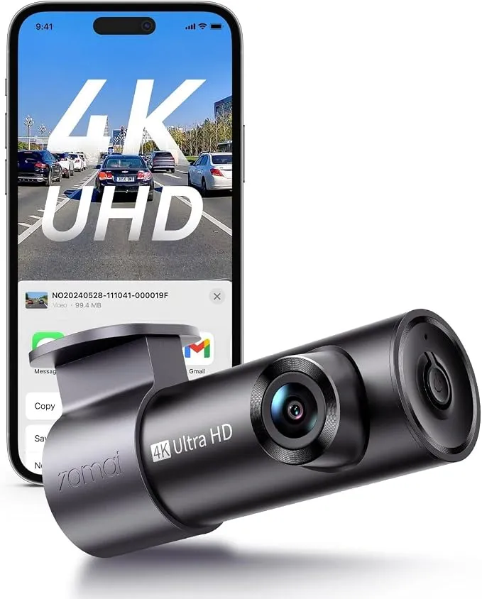 70mai M310 Plus 4K Cámara de Salpicadero Frontal para Coche