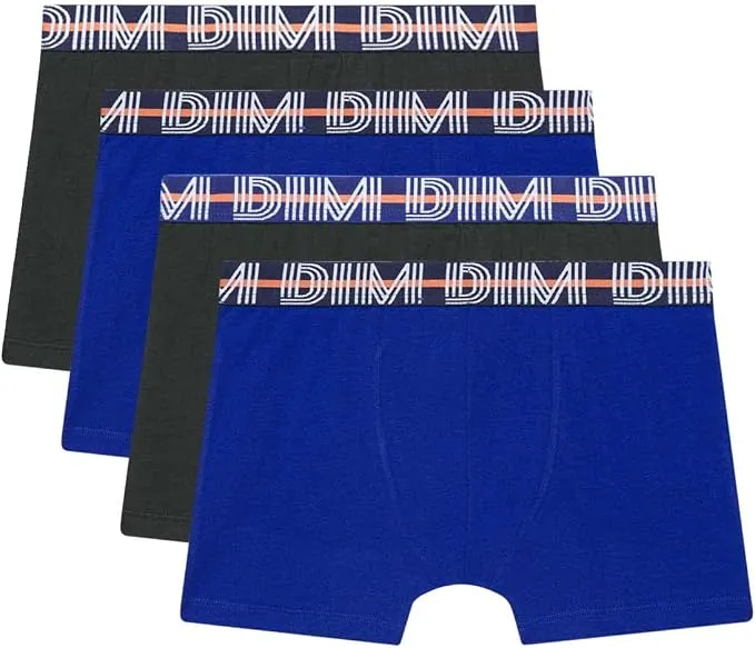 Pack 3 Bóxers Dim Ecodim Cotton Stretch Coloridos para Niño