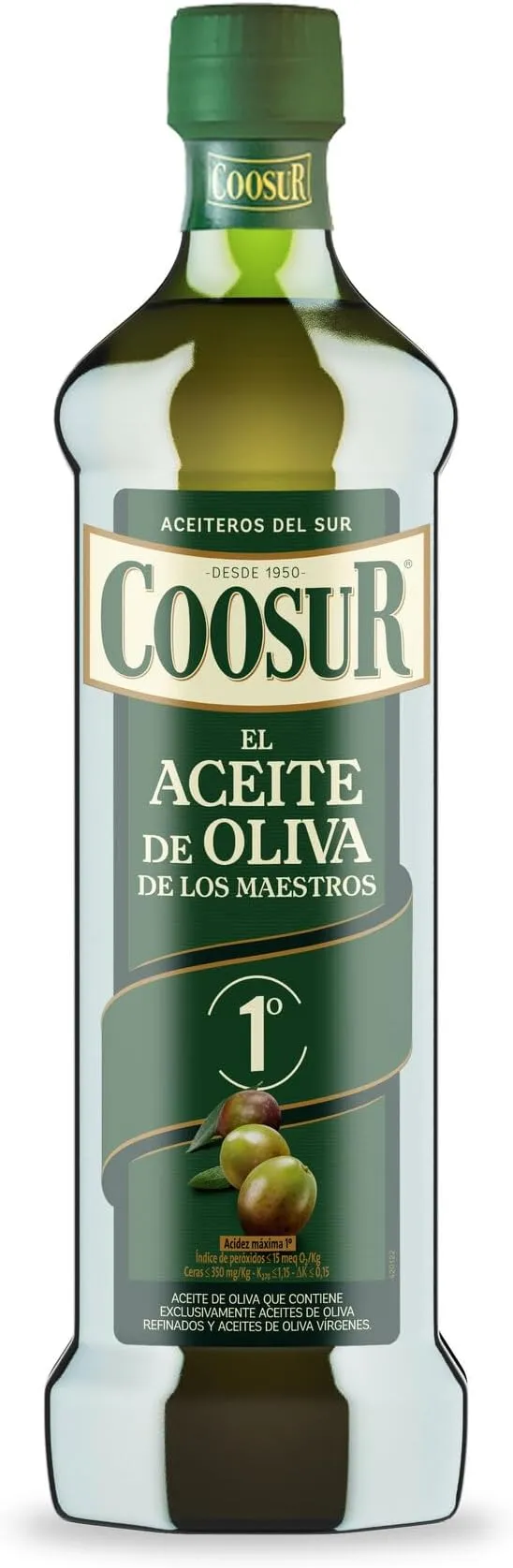 Aceite de Oliva Virgen Extra Coosur 1L - Libre de Alérgenos