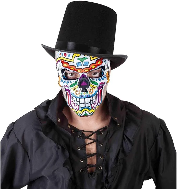Rubies Máscara Katrin Skull Adulto Esqueleto Día de los Muertos Oficial Halloween Carnaval