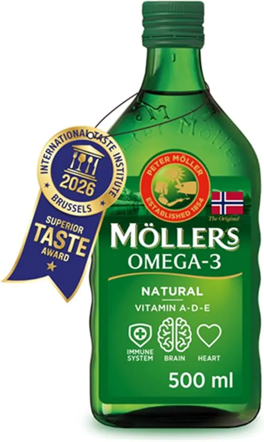 Aceite Moller's Hígado de Bacalao 500ml - Rico en Omega-3 y Vitaminas