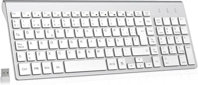 Cimetech Teclado Inalámbrico Español QWERTY 2.4G con Teclado Numérico y Diseño Ergonómico