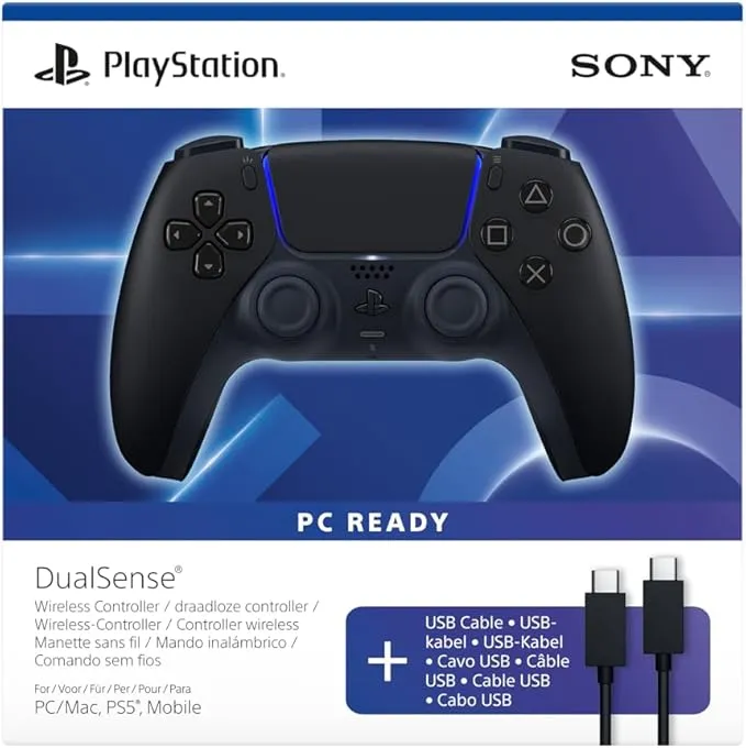 Mando inalámbrico DualSense Midnight Black para PS5 y PC
