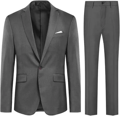 Allthemen Traje de Hombre de 2 Piezas Monocolor
