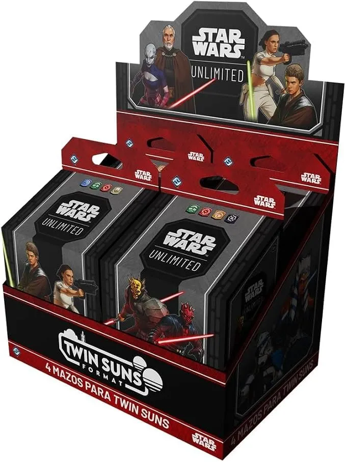 Asmodee Star Wars: Unlimited TCG - Twin Suns Display de Mazos