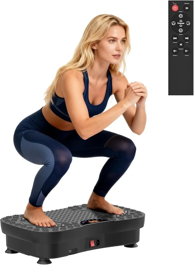 Plataforma Vibratoria Fitness 200W con 120 Niveles y Mando - Oferta Amazon