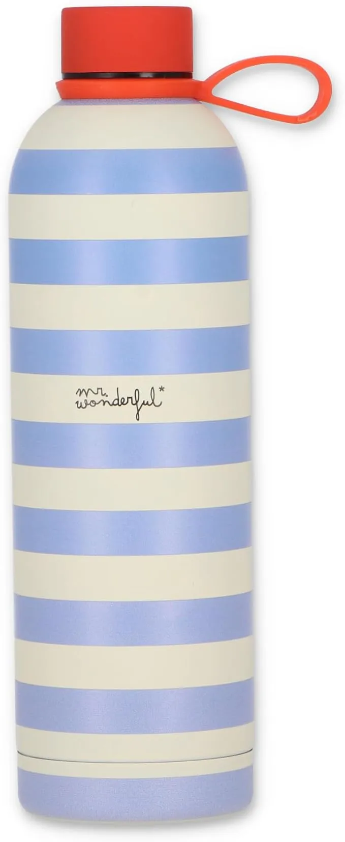 Mr.Wonderful Botella Térmica Rayas Azules y Beige - Walking on Sunshine