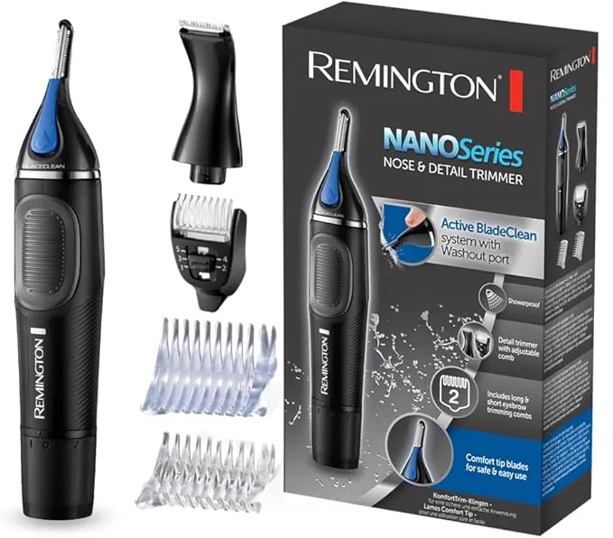 Remington Cortapelos Nariz y Orejas Nano Series NE3870 con Cuchillas ComfortTip