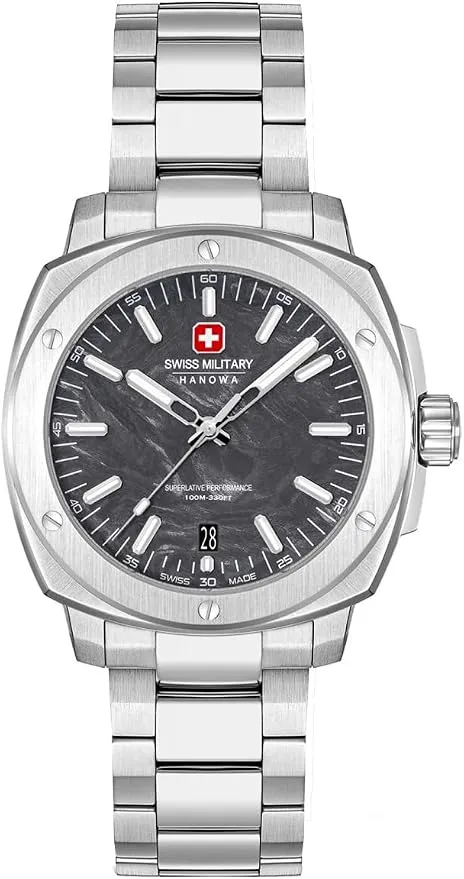 Swiss Military Hanowa Sirius Lightning - Reloj de Acero Inoxidable para Hombre
