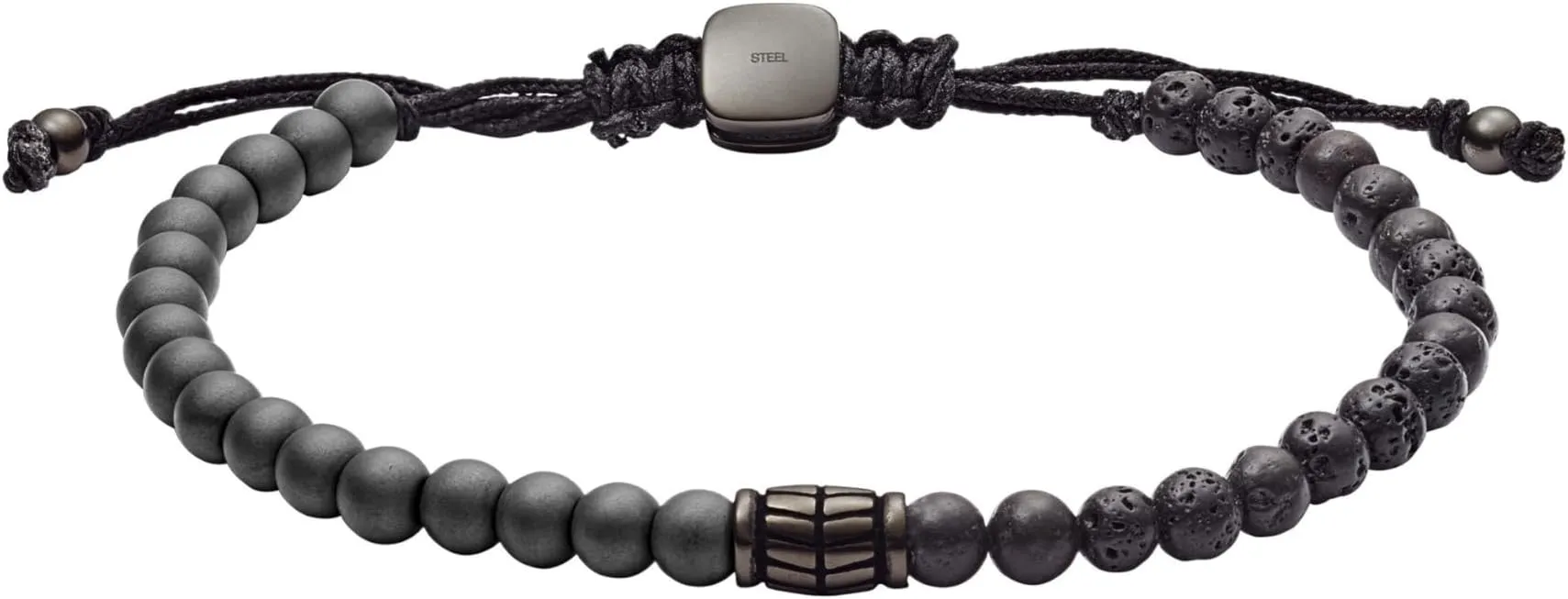 Pulsera Fossil Vintage Casual para Hombre Negra