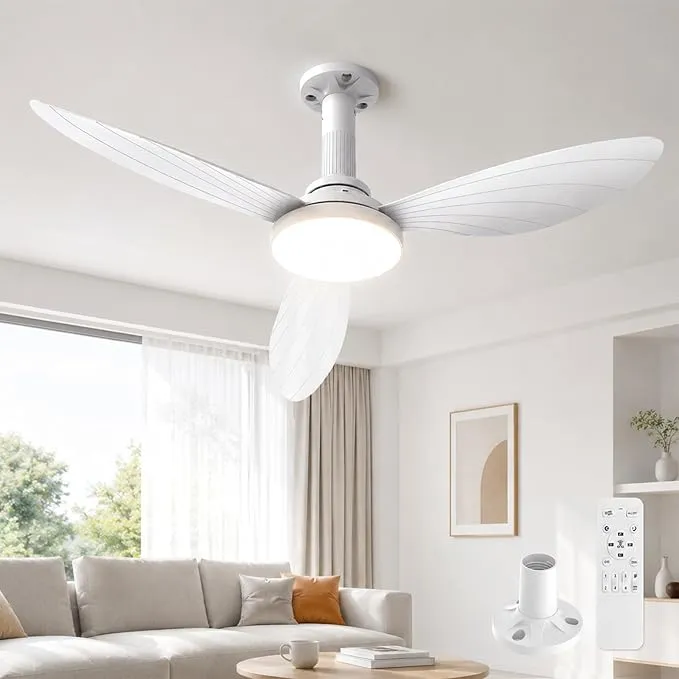 Hisummer 106cm Ventilador de Techo con Luz