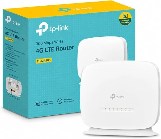 TP-Link TL-MR105 Router 4G LTE SIM WiFi 300 Mbps