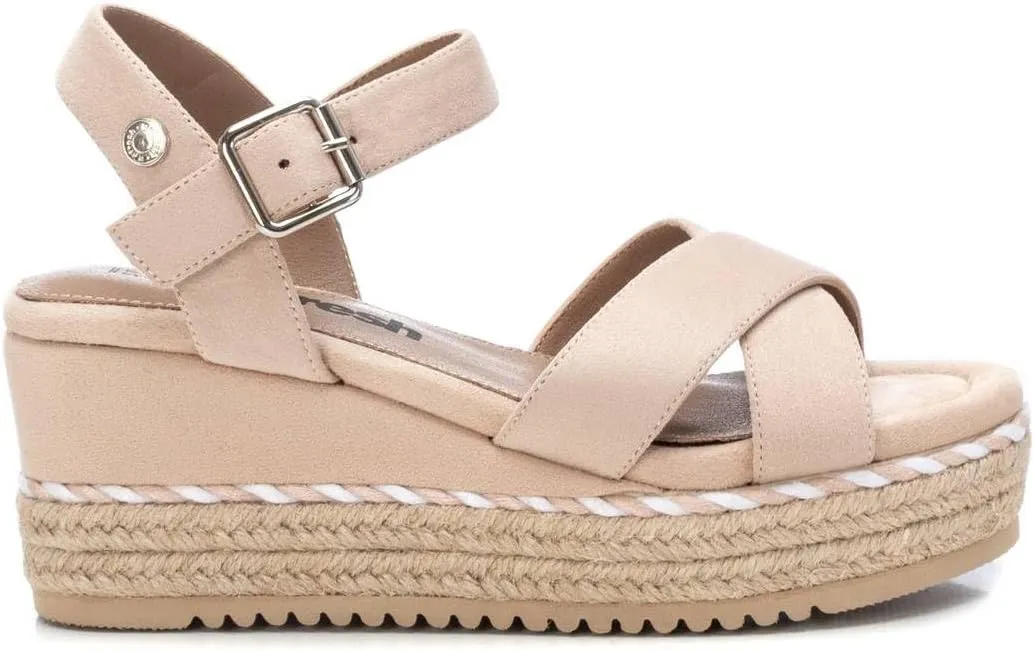 REFRESH - Sandalia Mujer Beige