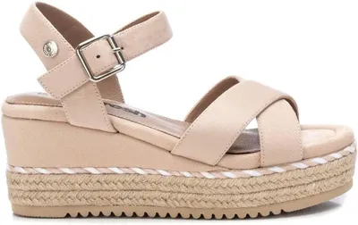 REFRESH - Sandalia Mujer Beige