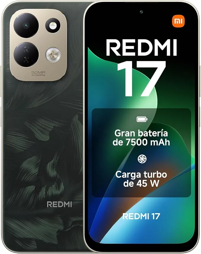 Xiaomi Redmi 13 4+256GB Verde Roble con Carga 45W y Pantalla 6.9"