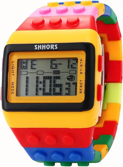 FENKOO Neutral Arco Iris Reloj de Pulsera Digital, Negro