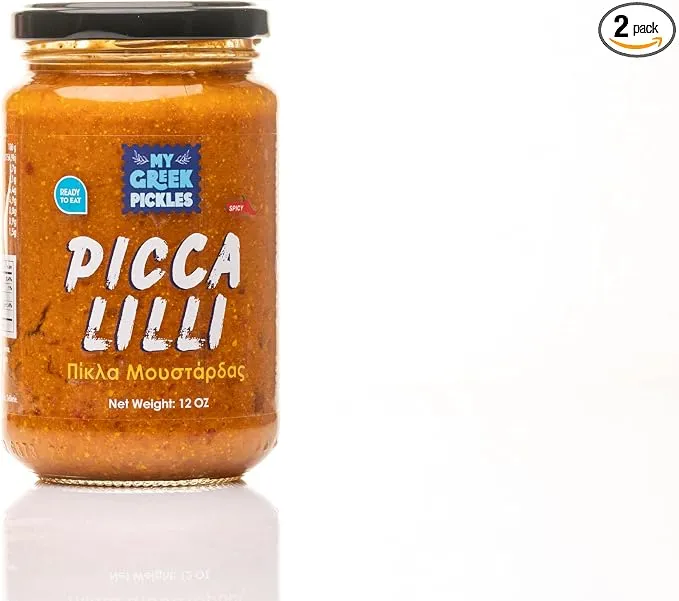 My Greek Pickles Piccalilli - Pack 2x350g de Verduras a la Mostaza
