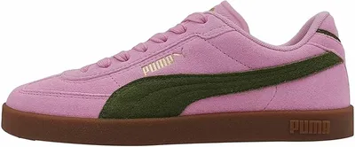 Puma Club II Era - Tenis Unisex de Ante, Rosa Brillante Verde Oliva, 43 EU