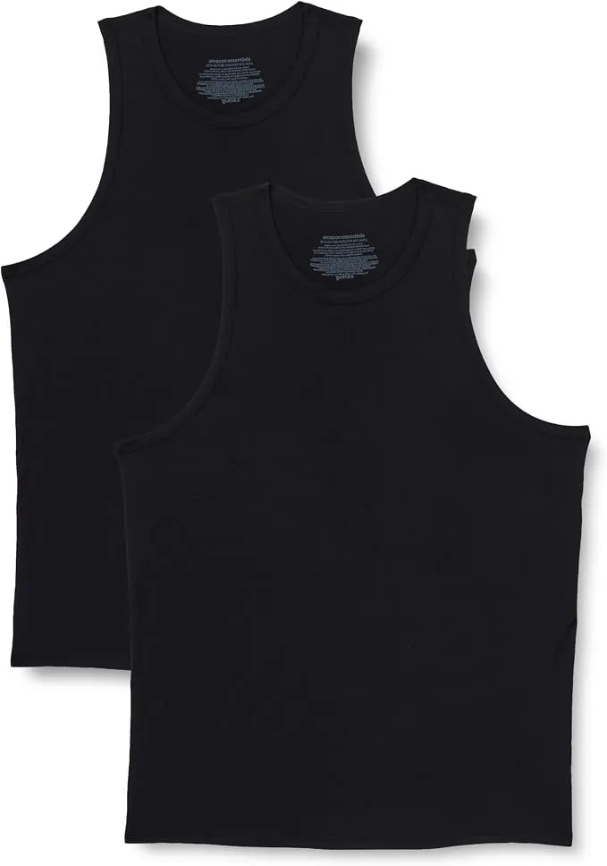 Pack 2 Chalecos Interiores sin Mangas Amazon Essentials para Hombre
