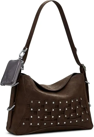 Desigual bolso de hombro New Patch 2 Shoulder Bag Chocolate