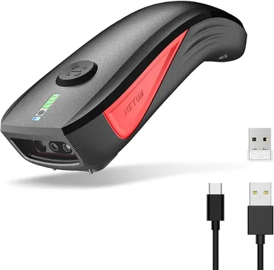 NETUM CS9501 Escáner QR Bluetooth - Lector Inalámbrico Mejorado con Motor Zebra