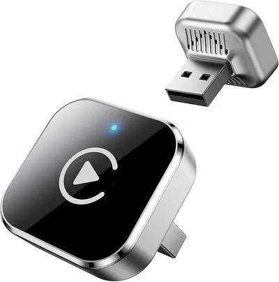 Ancvet Adaptador CarPlay Inalámbrico y Android Auto Mini Convertidor USB