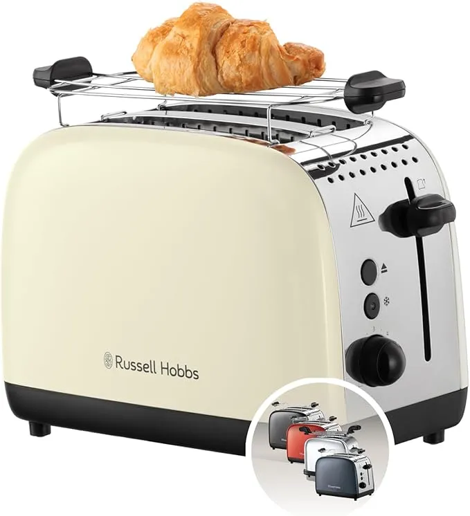 Russell Hobbs Colours Plus Tostadora Crema con Calientapanecillos