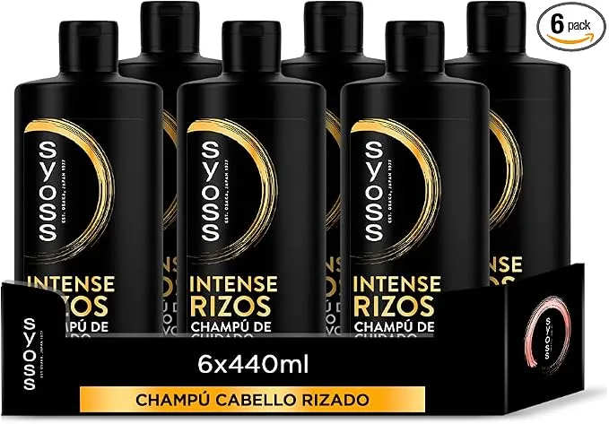Syoss Rizos Pro Pack 6 Botes Champú Cabello Rizado y Ondulado